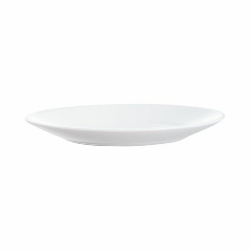 Assiette plate rond blanc verre opal Ø 19 cm Restaurant Blanc Arcoroc