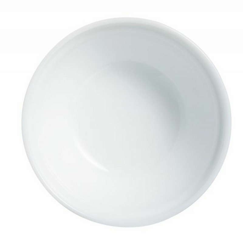 Coupelle rond blanc verre opal Ø 12 cm Restaurant Blanc Arcoroc