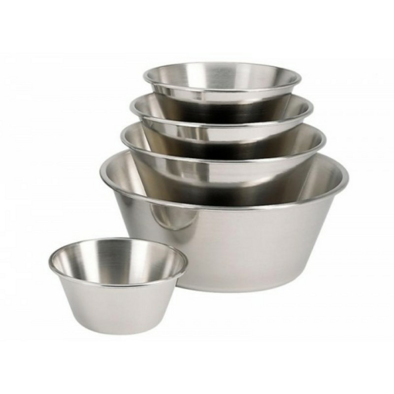 Bassine à fond plat inox Ø 32 cm 14 cm 8,2 L De Buyer