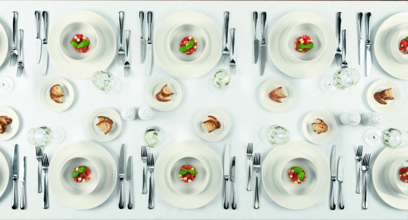 Assiette plate rond ivoire porcelaine vitrifiée Ø 25 cm Banquet Rak