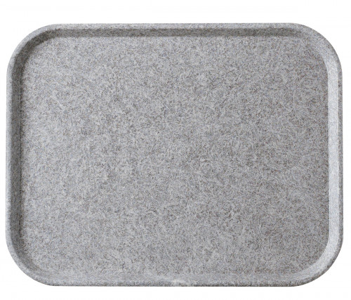 Plateau polyester gris 46x36 cm Poly Str Platex