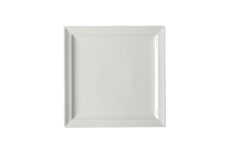 Assiette plate carré ivoire porcelaine vitrifiée 30x30 cm Classic Gourmet Rak