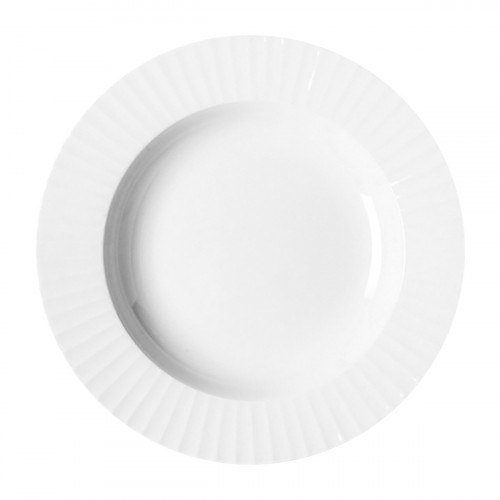 Assiette creuse rond ivoire porcelaine vitrifiée Ø 23,1 cm Metropolis Rak