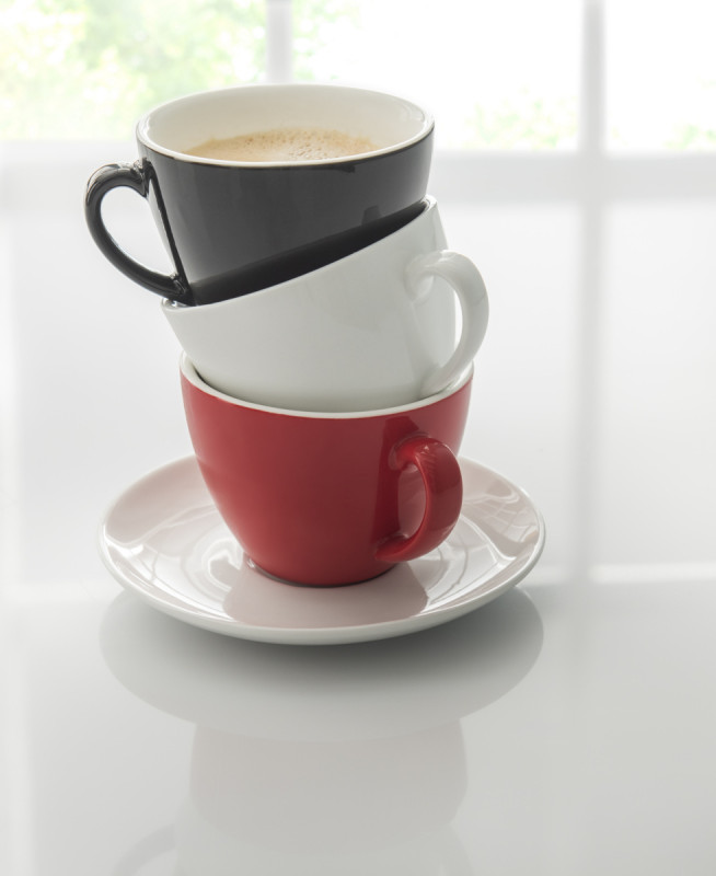 Tasse à expresso rond blanc porcelaine 10 cl Ø 6,3 cm Emotions Pro.mundi