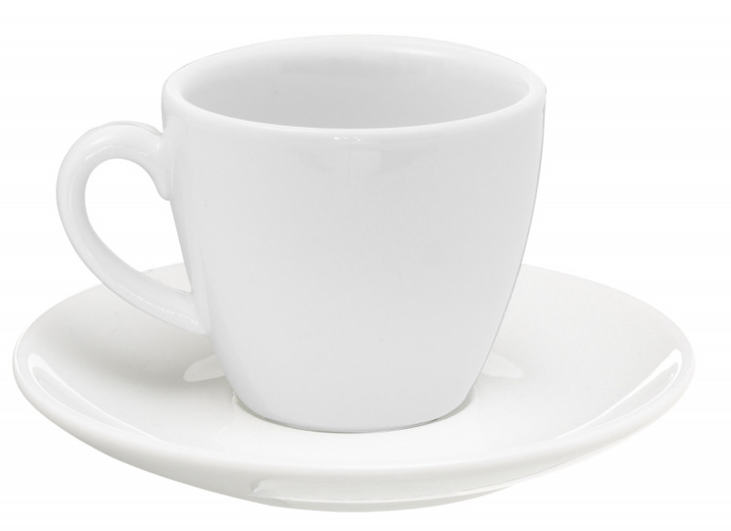 Sous-tasse à cappuccino / thé rond blanc porcelaine Ø 14 cm Emotions Pro.mundi