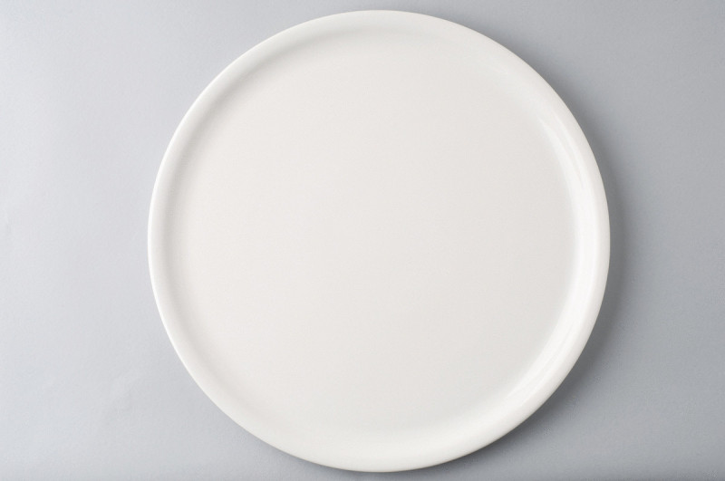 Assiette à pizza rond ivoire porcelaine vitrifiée Ø 33 cm Banquet Rak