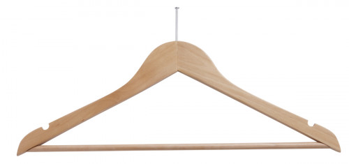 Cintre antivol avec barre et encoches sans anneau brun 44,5 cm x 20,3 cm Pro.mundi