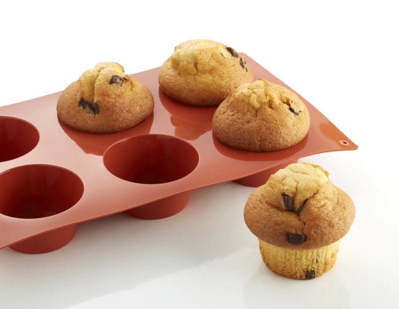 Plaque 6 muffins silicone GN 1/3 29,5x17,5x3,5 cm Pro.cooker