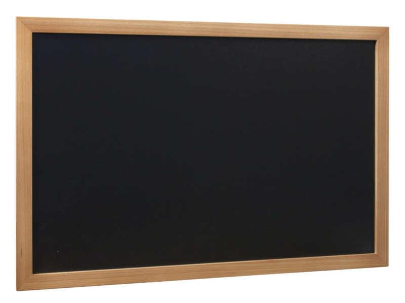 Ardoise rectangulaire noir 60x40 cm Woody Securit