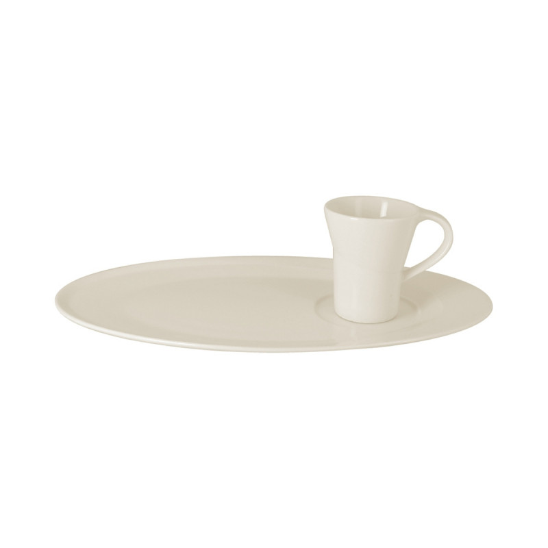 Tasse à expresso rond ivoire porcelaine vitrifiée 9 cl Ø 6,3 cm Giro Rak