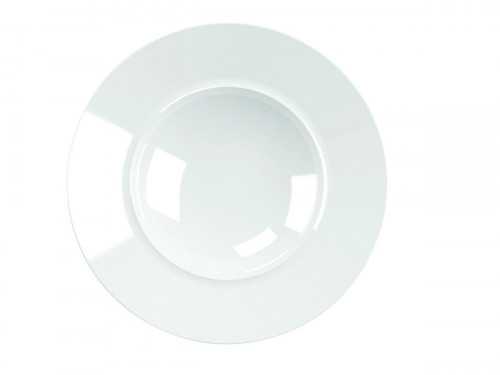 Assiette creuse rond blanc porcelaine vitrifiée Ø 30 cm Style Astera