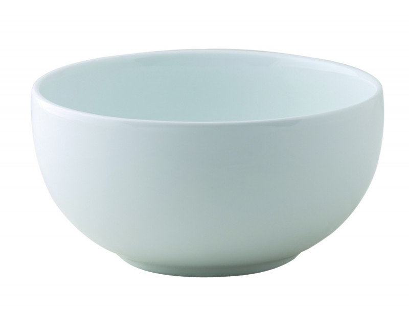 Bol rond blanc porcelaine vitrifiée 55 cl Ø 14 cm Style Astera