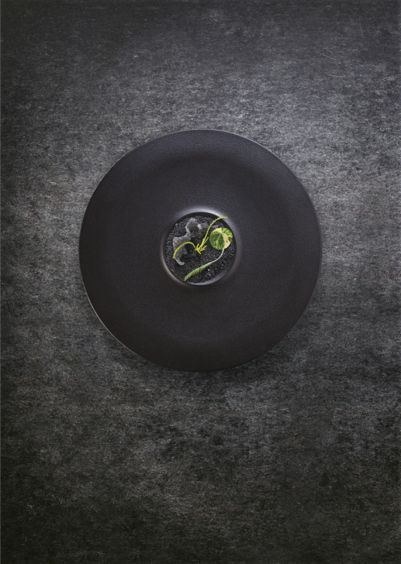 Assiette extra creuse rond noir porcelaine vitrifiée Ø 30 cm Neo Fusion Rak