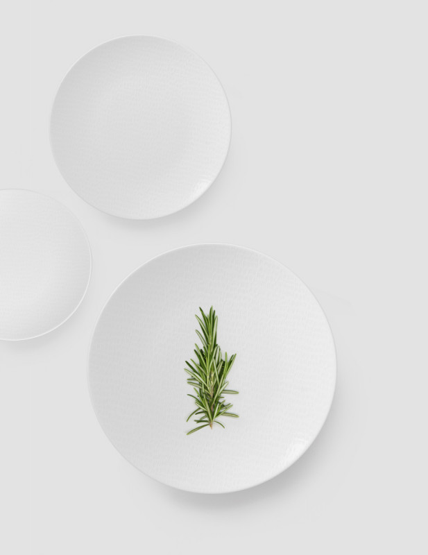 Assiette coupe creuse rond blanc porcelaine vitrifiée Ø 25 cm Ripple Astera