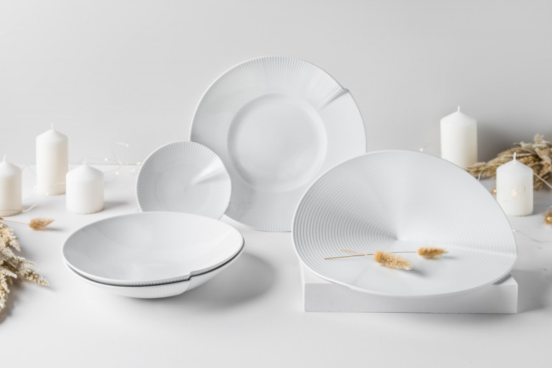 Assiette de présentation blanc porcelaine culinaire 29x18 cm Canopee Pillivuyt