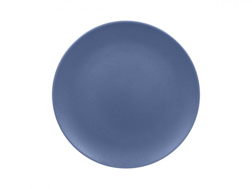 Assiette plate rond bleu porcelaine vitrifiée Ø 15 cm Neo Fusion Rak