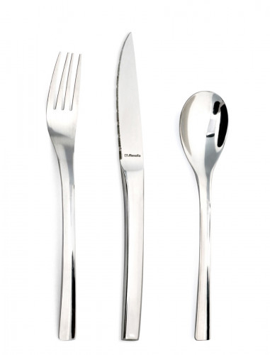 Couteau de table monobloc cranté 23,4 cm Trilogy