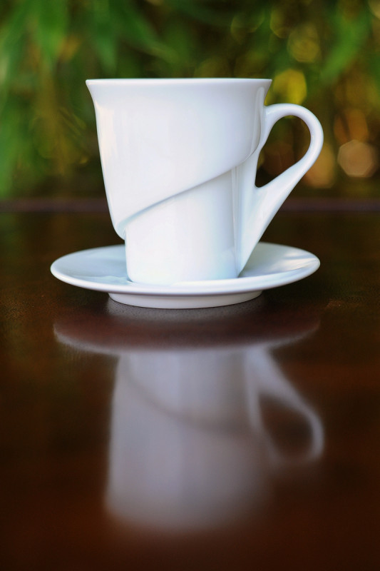 Sous-tasse à expresso rond blanc porcelaine vitrifiée Ø 13 cm Delissea Rak