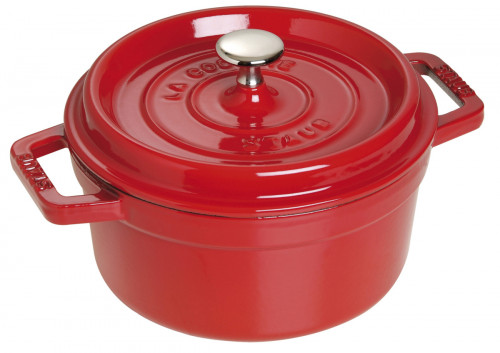 Mini cocotte avec couvercle fonte d'acier Sans revêtement Avec couvercle Ø 10 cm 7 cm 0,25 L Staub