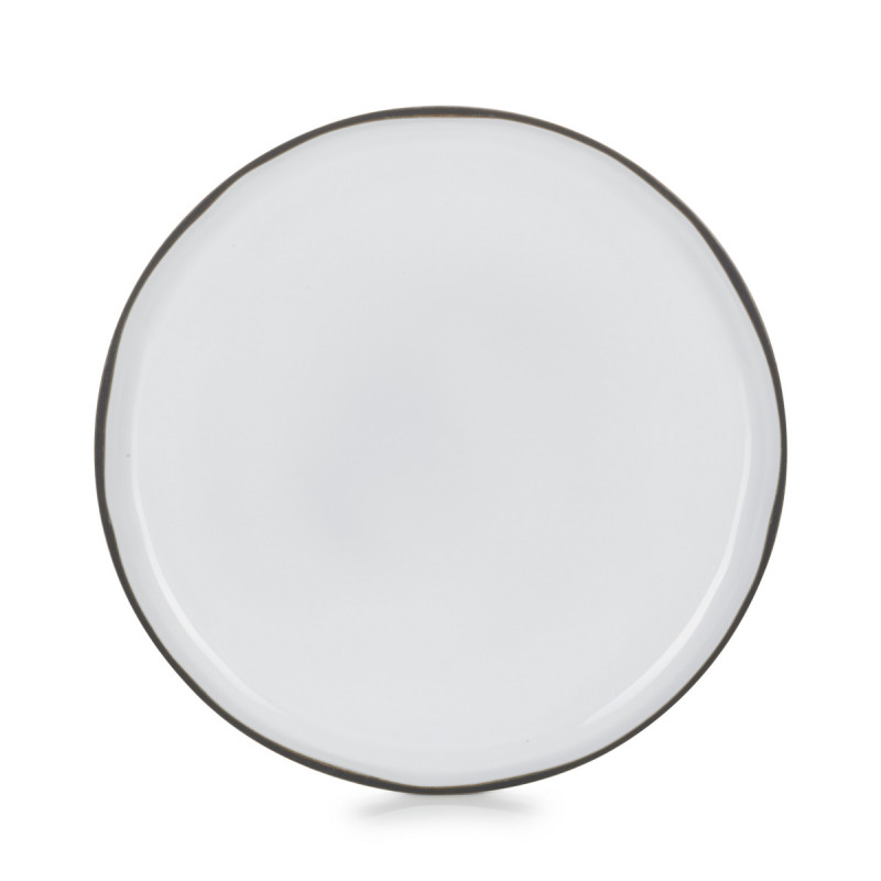 Assiette plate rond blanc cumulus porcelaine culinaire Ø 26 cm Caractere Revol