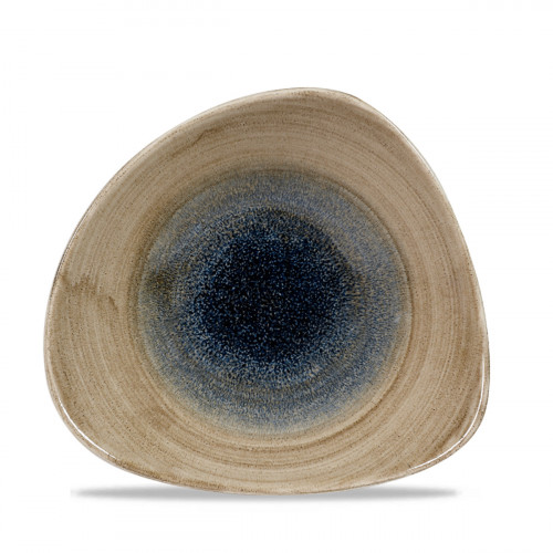 Bol triangulaire gris porcelaine vitrifiée 23,5 cm Stonecast Churchill