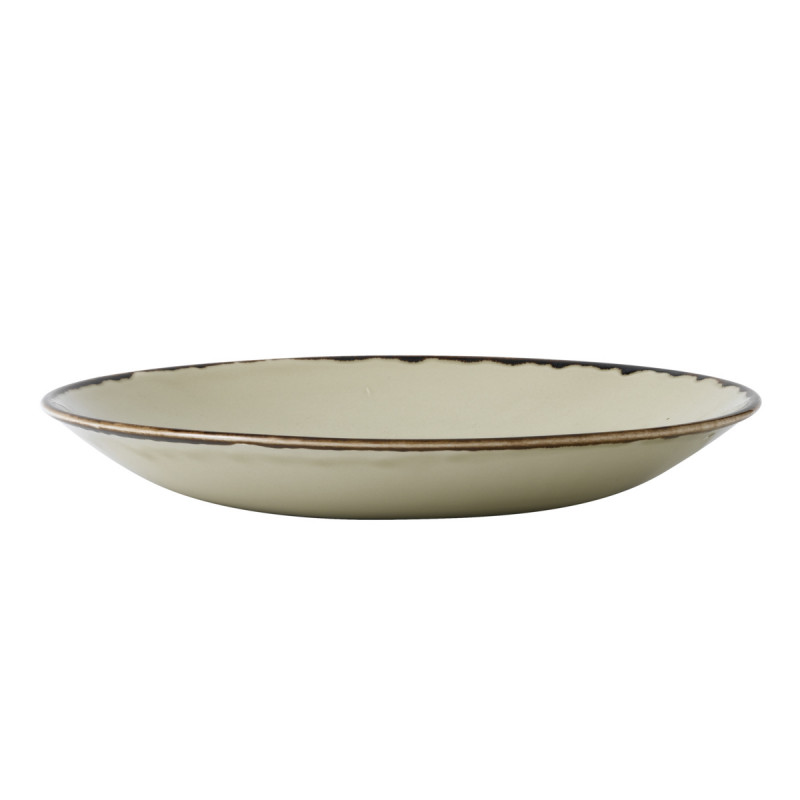 Assiette creuse rond beige porcelaine vitrifiée Ø 27,8 cm Harvest Dudson