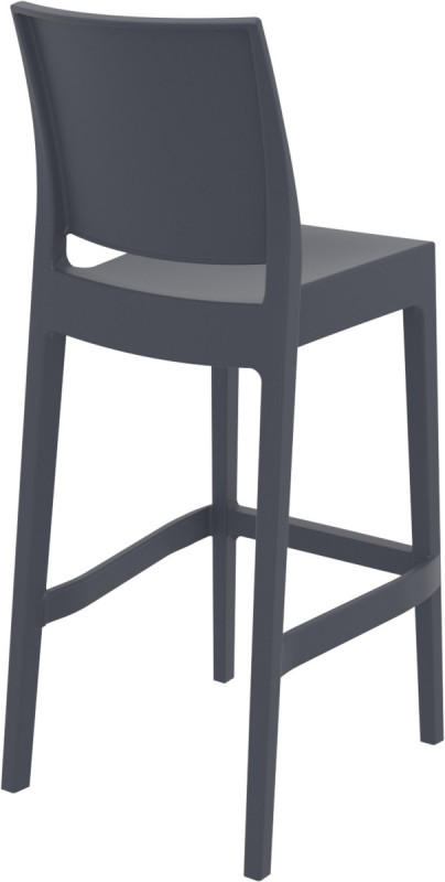 Tabouret de bar gris foncé 108x44x51 cm Maya