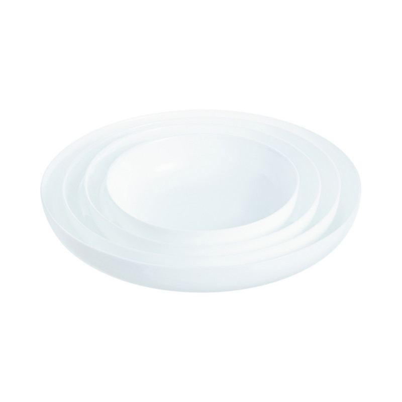 Assiette creuse rond blanc verre opal Ø 25 cm Evolutions Arcoroc