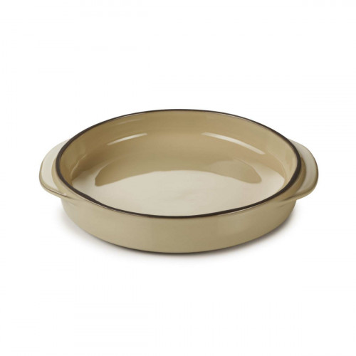 Cassolette rond beige porcelaine culinaire Ø 14 cm Caractère Revol