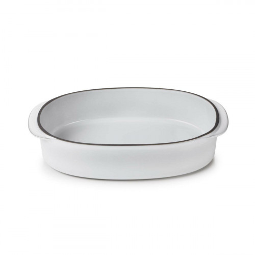 Plat ovale blanc porcelaine culinaire 26 cm Caractère Revol