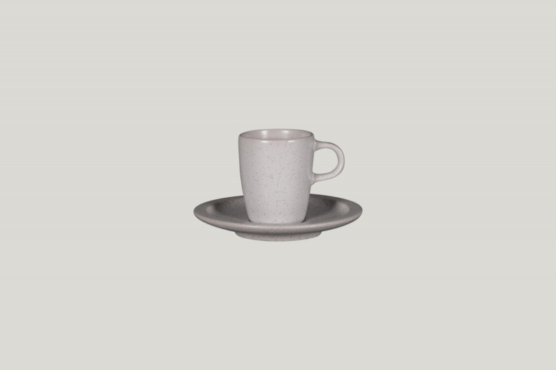 Tasse à expresso rond gris porcelaine 9 cl Ø 5,5 cm Rakstone Ease Rak