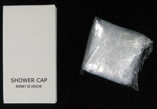 Bonnet de douche plastique White And Black (500 pièces)