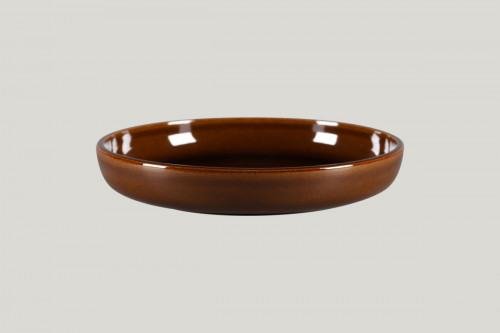 Assiette creuse rond cuivre porcelaine Ø 25,8 cm Rakstone Ease Rak