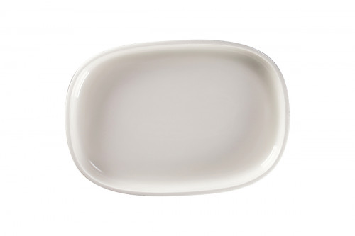 Plat creux ovale gris porcelaine 33,2 cm Rakstone Ease Rak