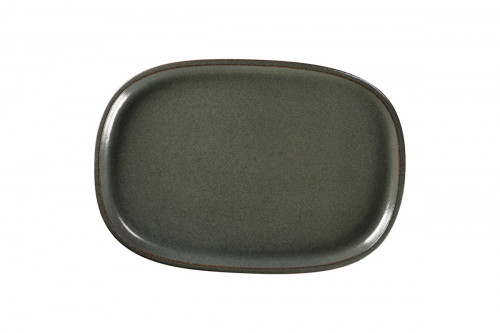 Plat rectangulaire noir porcelaine 33,2 cm Rakstone Ease Rak