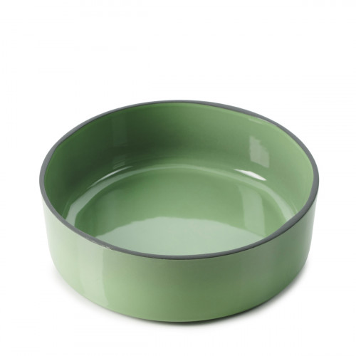 Assiette creuse rond vert porcelaine culinaire Ø 17 cm Caractère Revol