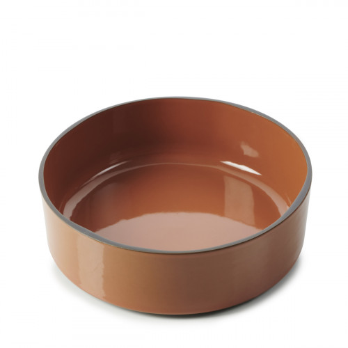 Assiette creuse rond rouge porcelaine culinaire Ø 17 cm Caractère Revol
