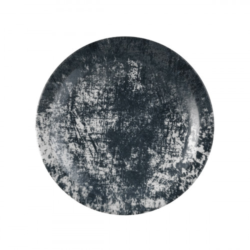 Assiette plate rond noir porcelaine vitrifiée Ø 25,5 cm Urban Dudson