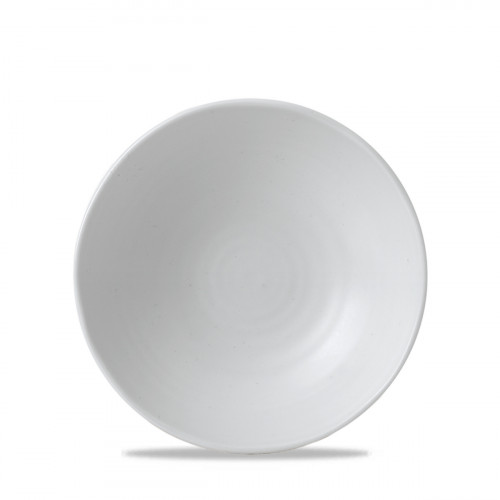 Assiette plate organique blanc porcelaine vitrifiée Ø 23 cm White Dudson
