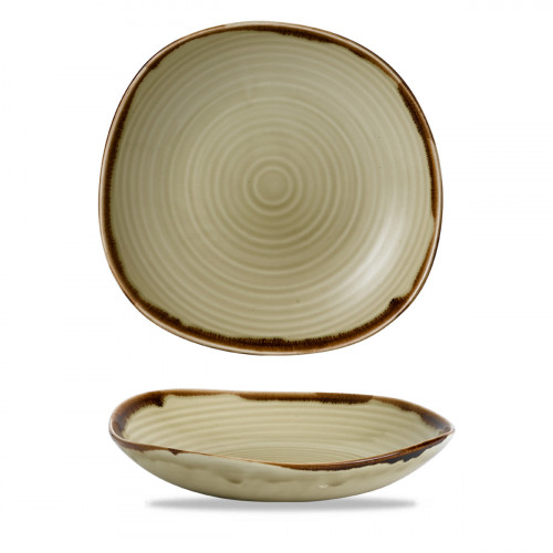 Assiette creuse rond beige porcelaine vitrifiée Ø 29,5 cm Harvest Dudson