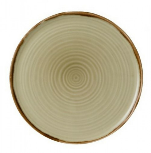 Assiette à pizza rond beige porcelaine vitrifiée Ø 31,8 cm Harvest Dudson