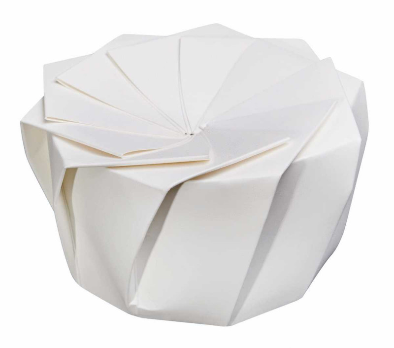 Boîte traiteur rond blanc Ø 12 cm 7 cm 650 ml Lotus Lelu (100 pièces)