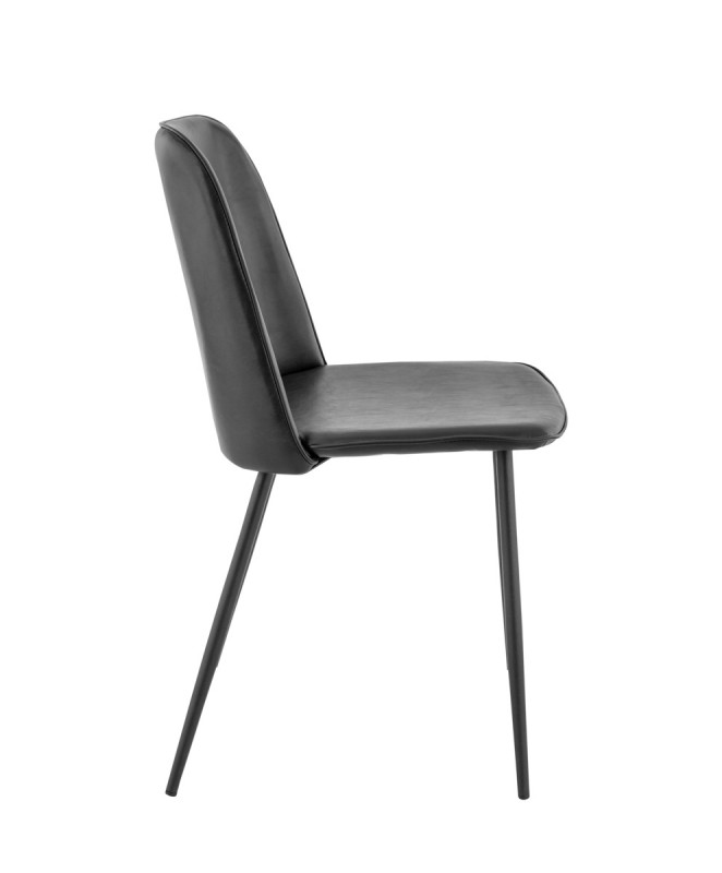 Chaise noir 85x49x58 cm Alex