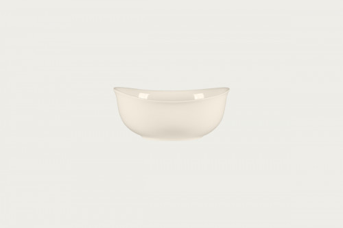 Saladier ovale blanc porcelaine bone china 18 cm Bravura Rak