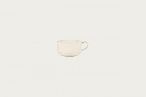 Tasse à thé empilable rond blanc porcelaine bone china 25 cl Ø 9,2 cm Bravura Rak