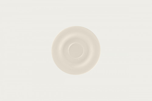 Soucoupe pour tasse à déjeuner rond blanc porcelaine bone china Ø 17 cm Bravura Rak