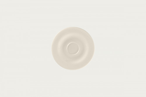 Soucoupe pour tasse à café / thé rond blanc porcelaine bone china Ø 15,5 cm Bravura Rak