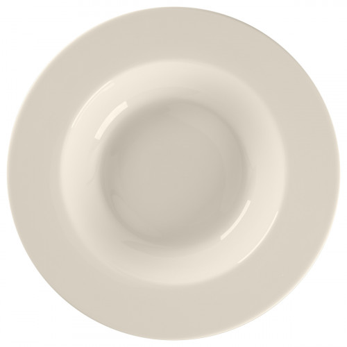 Assiette creuse rond blanc porcelaine bone china Ø 28 cm Fedra Rak