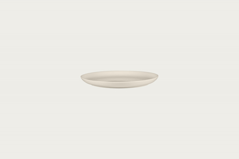 Assiette coupe plate rond ivoire porcelaine bone china Ø 17,9 cm Fedra Rak