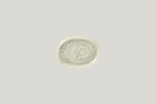 Sous-tasse à expresso ovale céladon porcelaine 15 cm Krush Rak